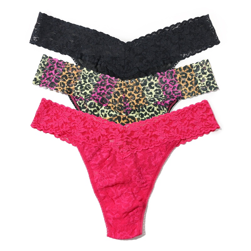 Hanky Panky 3-PACK Signature Lace Original Rise Thong (48113PK) – It’s Electric