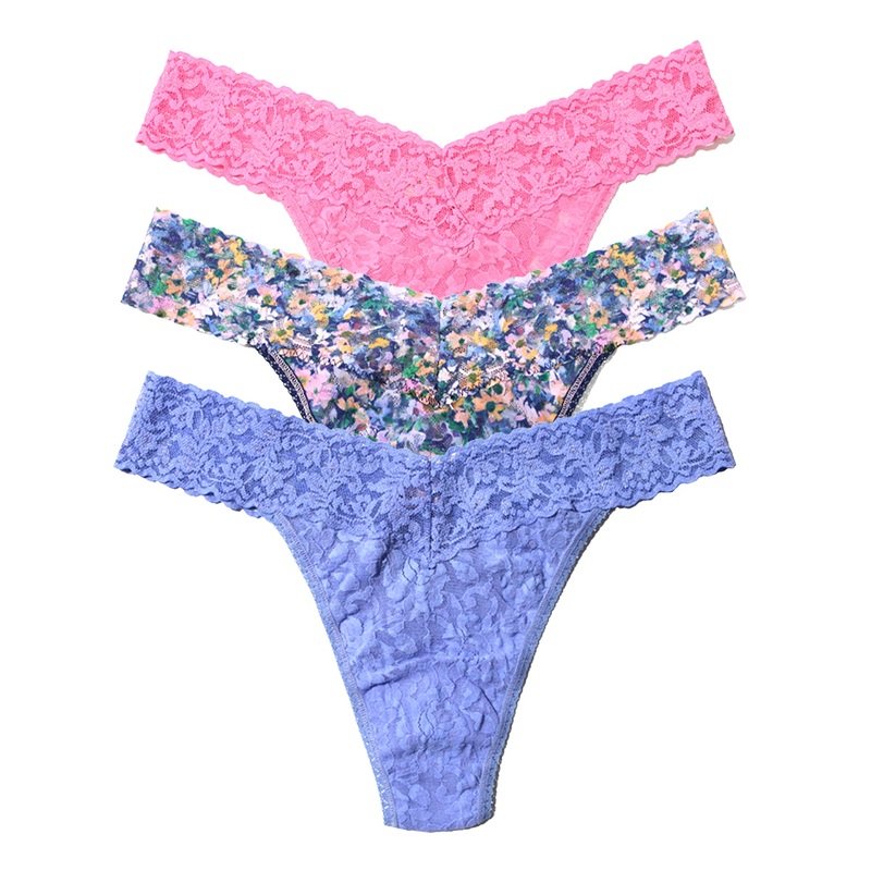 Hanky Panky 3-PACK Signature Lace Original Rise Thong (48113PK) – Staycation