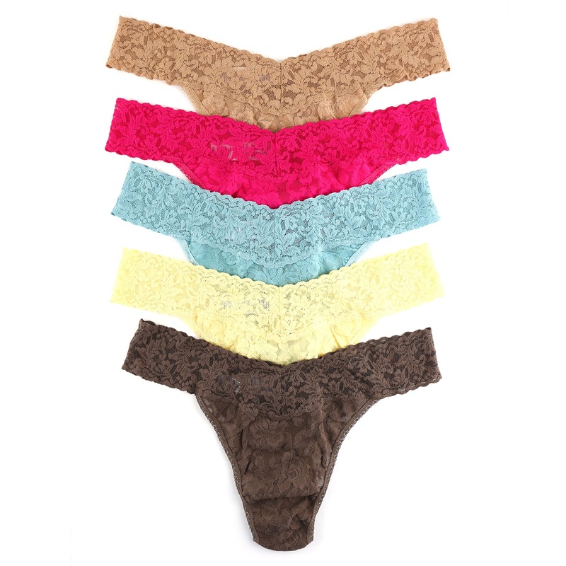 Hanky Panky 5-PACK Signature Lace Original Rise Thong (48115PK) – Classics