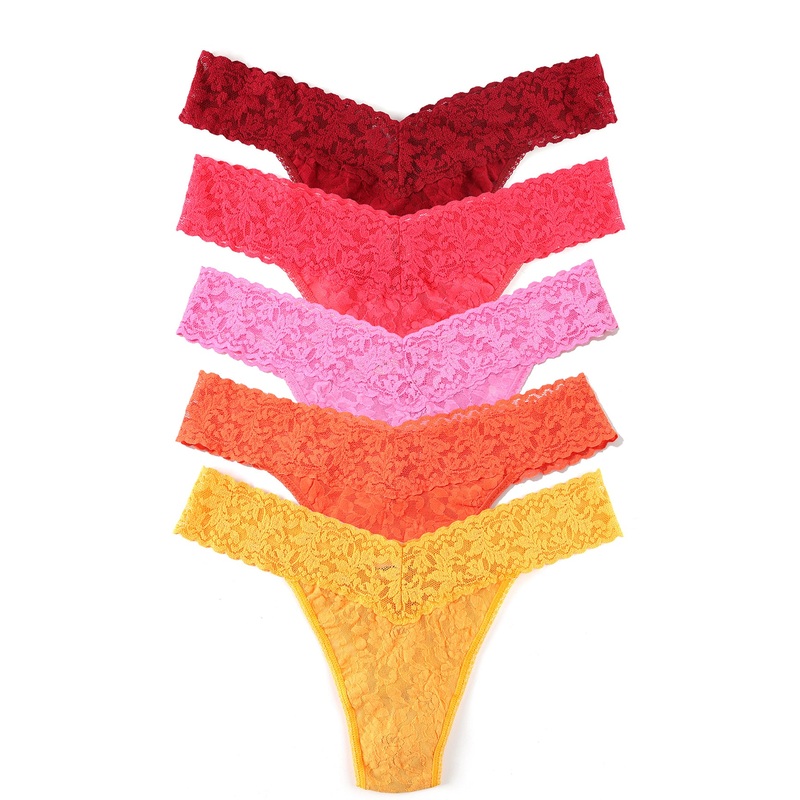 Hanky Panky 5-PACK Signature Lace Original Rise Thong (48115PK) – Floramania