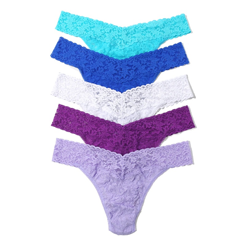 Hanky Panky 5-PACK Signature Lace Original Rise Thong (48115PK) – Nightfall