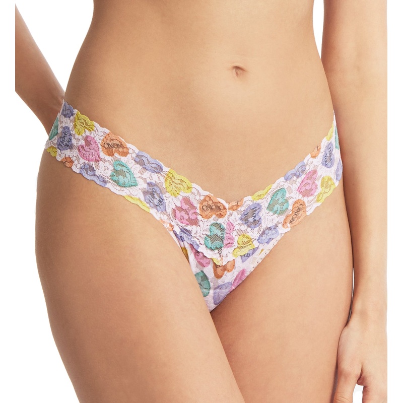 Hanky Panky Signature Lace Printed Low Rise Thong (PR4911P) – Be Mine