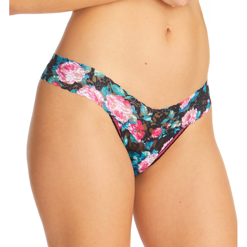 Hanky Panky Signature Lace Printed Low Rise Thong (PR4911P) – Damascus Rose