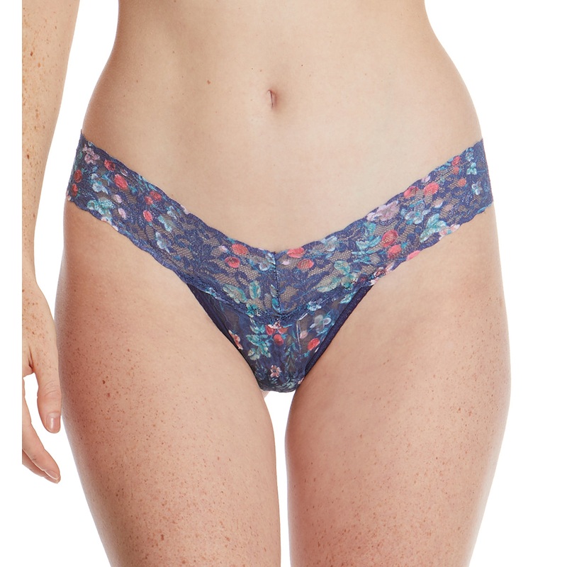 Hanky Panky Signature Lace Printed Low Rise Thong (PR4911P) – Juniper Berries