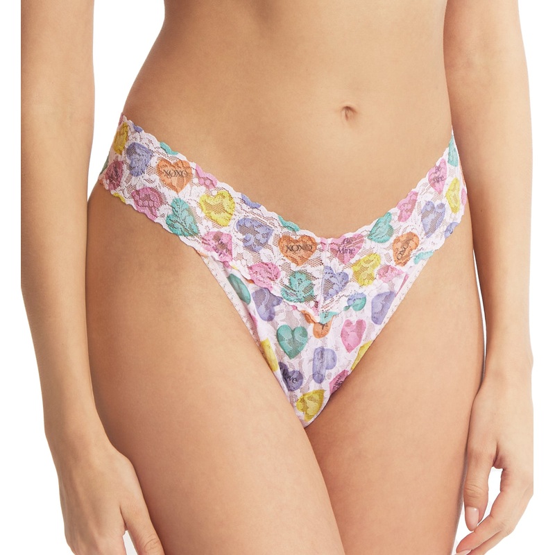 Hanky Panky Signature Lace Printed Original Rise Thong (PR4811P) – Be Mine