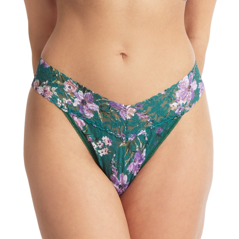 Hanky Panky Signature Lace Printed Original Rise Thong (PR4811P) – Flowers In Your Hair