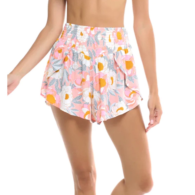 Body Glove Wayta Ava High Waist Flutter Short (39577660) – Light Denim