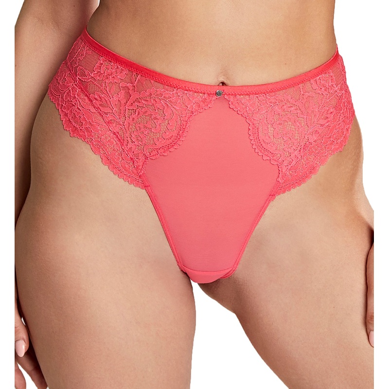 Cleo by Panache Addison High Waist High Leg Brazilian Brief (10615) – Paradise Pink