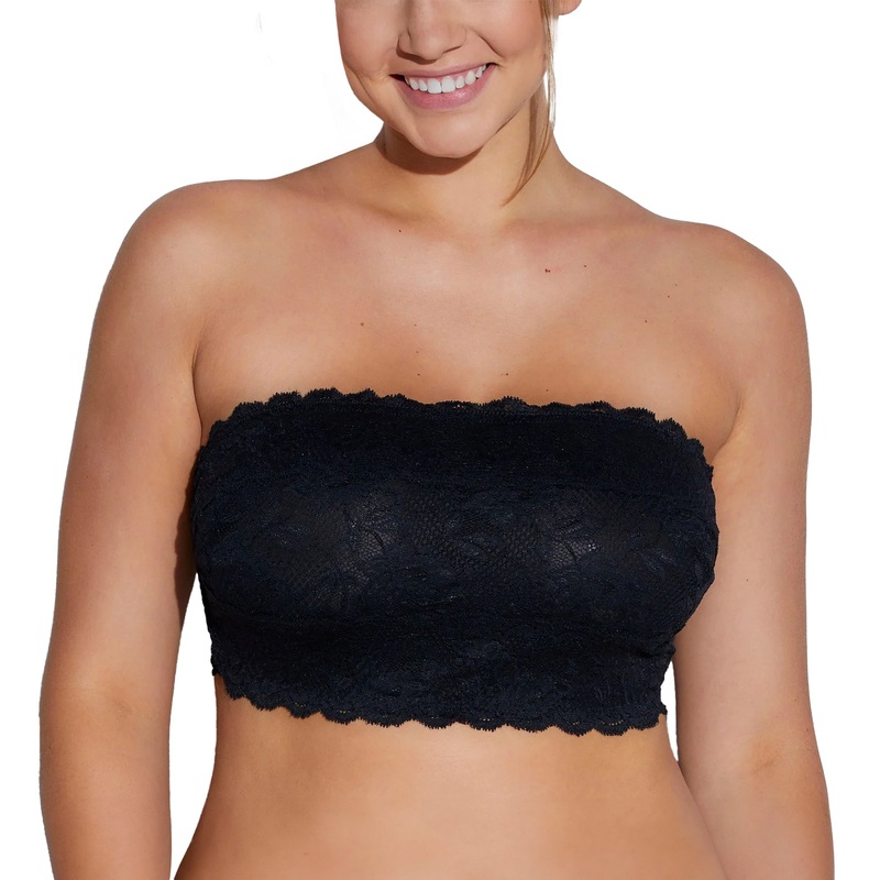 Cosabella Never Say Never Curvy Flirtie Bandeau Bra (NEVER1101) – Black