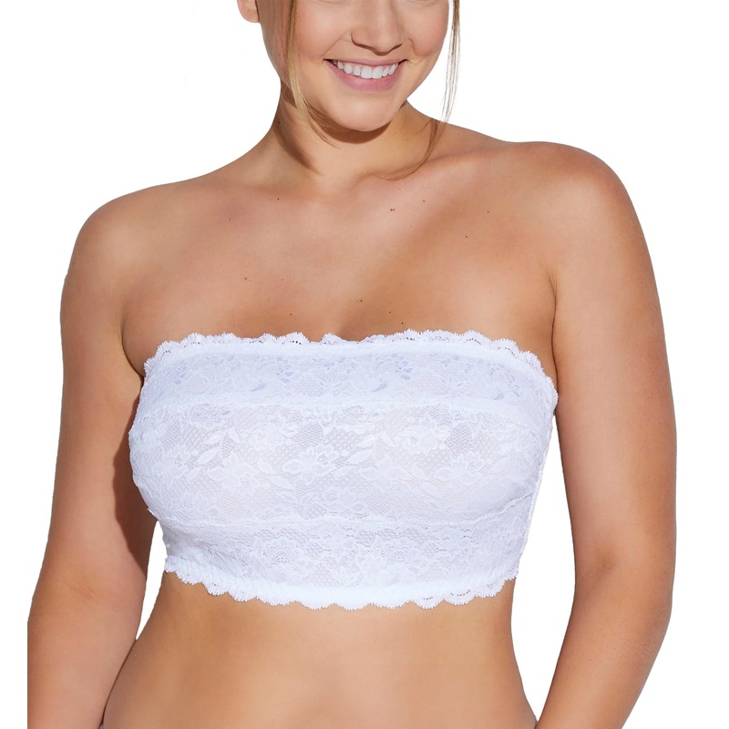 Cosabella Never Say Never Curvy Flirtie Bandeau Bra (NEVER1101) – White
