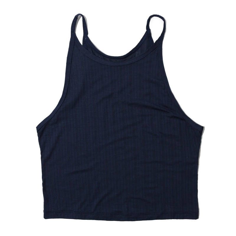 Hanky Panky MellowLuxe High Neck Cropped Cami (62T434) – Bicoastal Blue