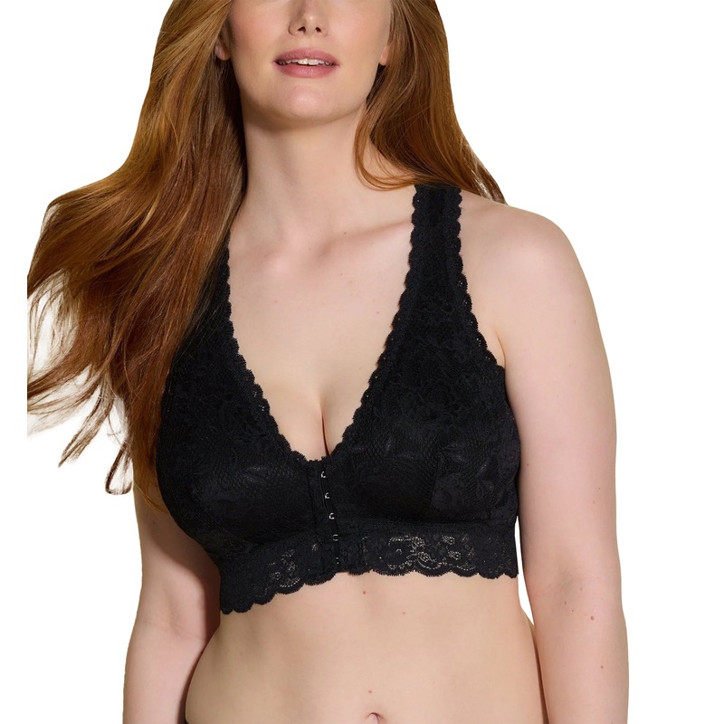Cosabella Never Say Never Post Surgical Front Closure Bralette (NEVER1359) – Black