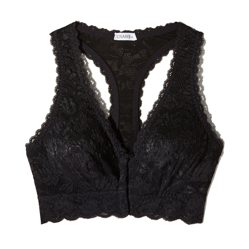 Cosabella Never Say Never Post Surgical Front Closure Bralette (NEVER1368) – Black