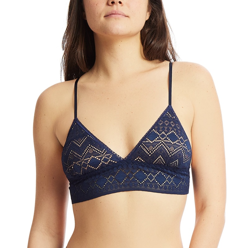 Hanky Panky Gem Lace Padded Triangle Bralette (497002) – Hummingbird Blue
