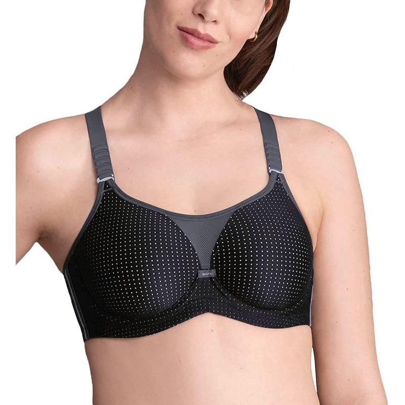 Anita Performance WireX Convertible Molded Sports Bra (5599) – Black/Anthracite
