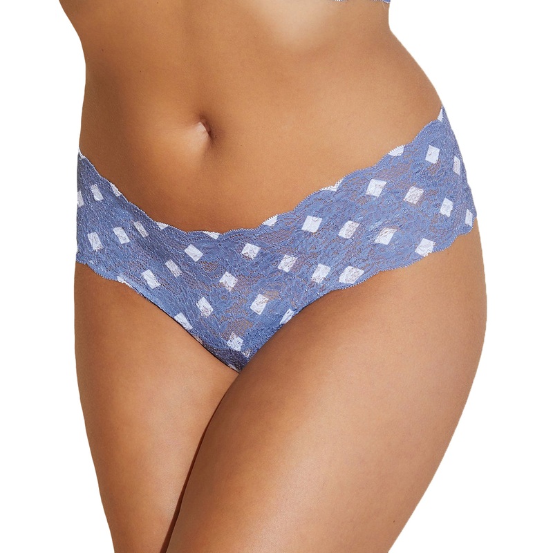 Cosabella Never Say Never Printed Comfie Thong (NEVEP0343) – Blue Diamond