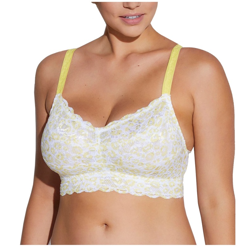 Cosabella Never Say Never Printed CURVY Sweetie Bralette (NEVEP1310) – Animal Limone