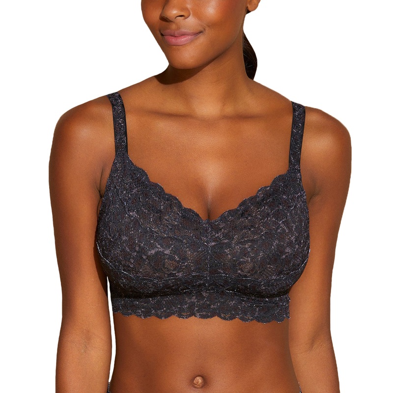 Cosabella Never Say Never Printed CURVY Sweetie Bralette (NEVEP1310) – Black Panther
