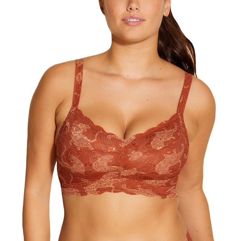 Cosabella Never Say Never Printed CURVY Sweetie Bralette (NEVEP1310) – Sahara Tiger