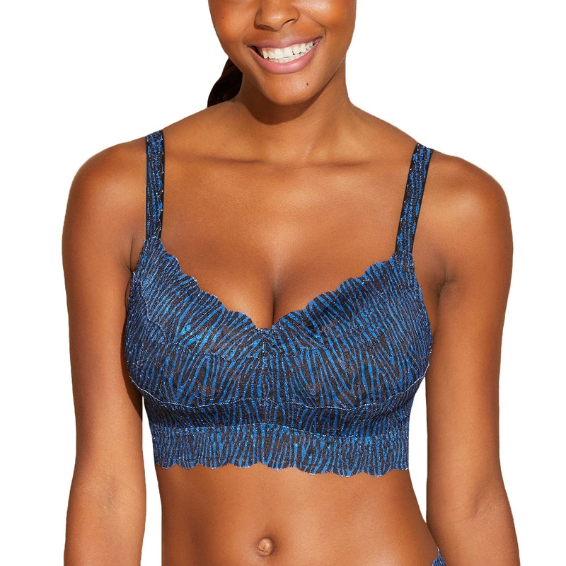 Cosabella Never Say Never Printed CURVY Sweetie Bralette (NEVEP1310) – Zebra Malawi