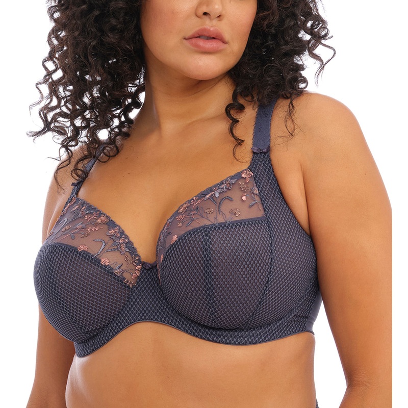 Elomi Charley Banded Plunge Underwire Bra (4380) – Storm