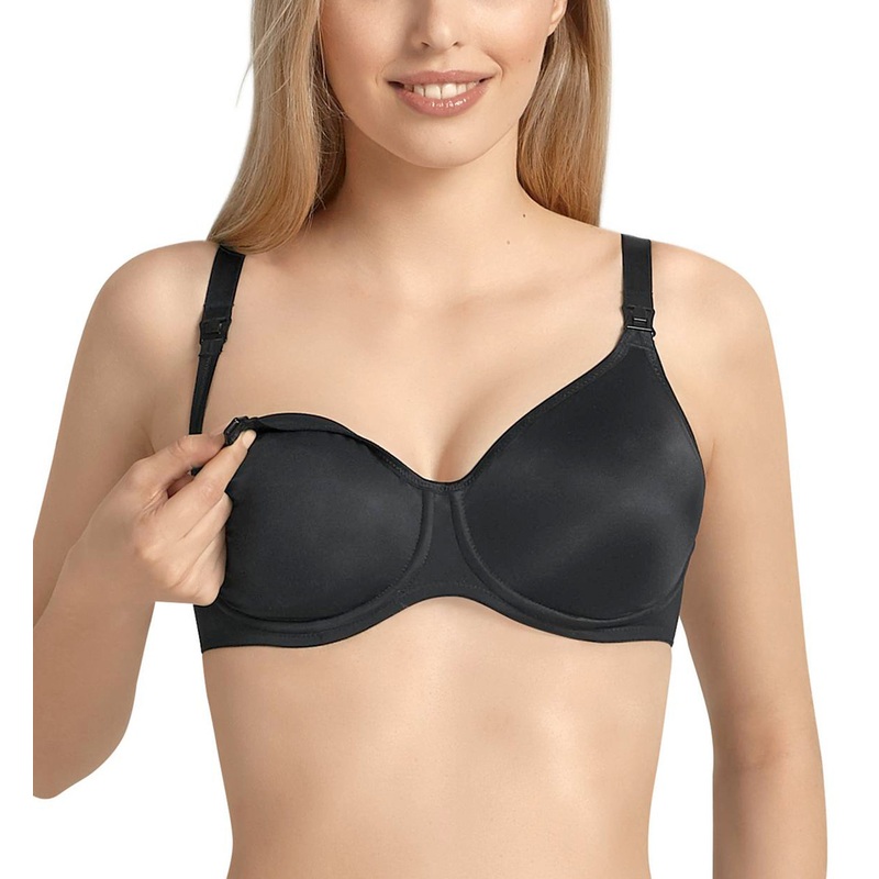 Anita Non-Padded Seamless Nursing Underwire Bra (5068) – Black