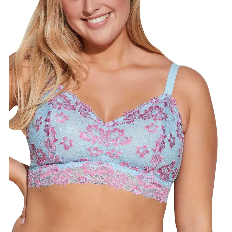 Cosabella Savona SUPER Curvy Longline Bralette (SAVON1386) – Aasmani/Rani Pink