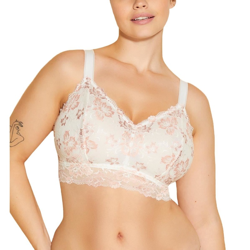 Cosabella Savona SUPER Curvy Longline Bralette (SAVON1386) – Mandorla/Moon Ivory