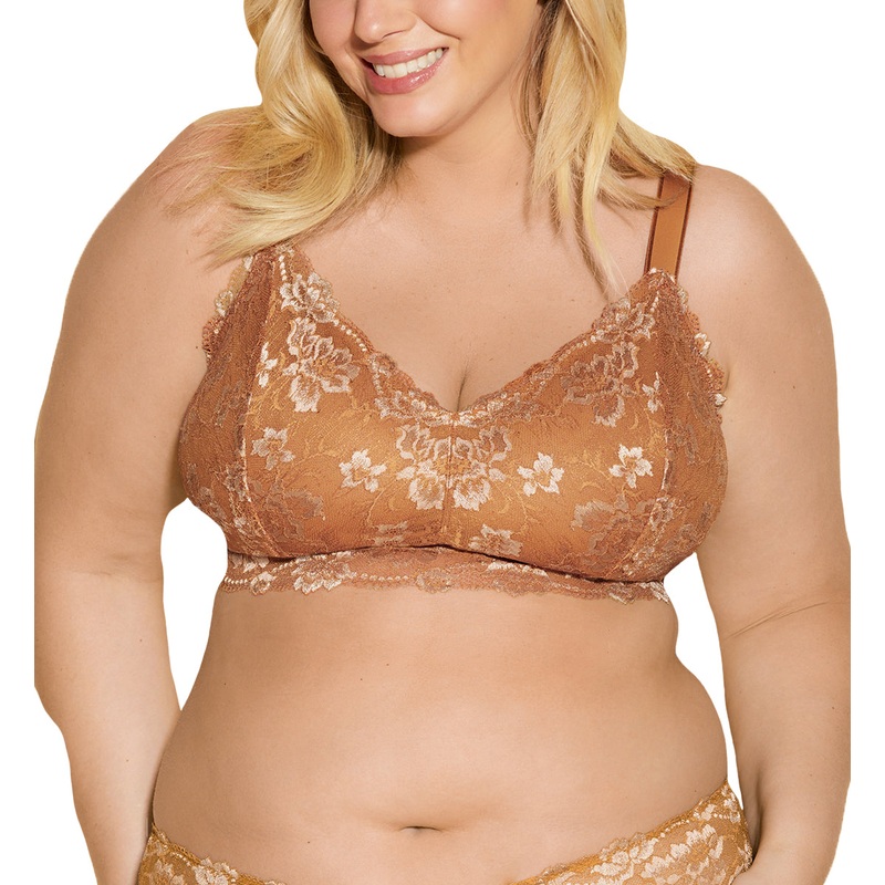 Cosabella Savona ULTRA Curvy Longline Bralette (SAVON1385) – Dark Copper/Camel