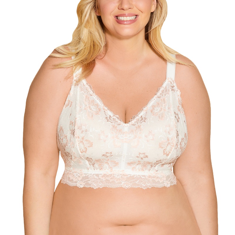 Cosabella Savona ULTRA Curvy Longline Bralette (SAVON1385) – Mandorla/Moon Ivory