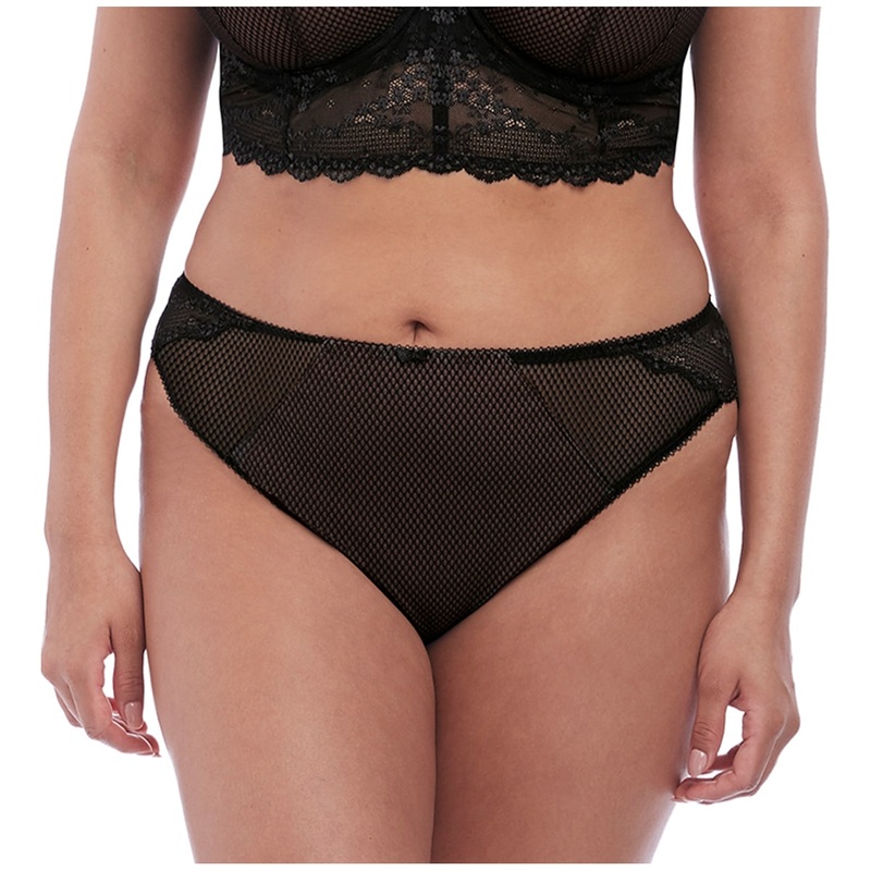 Elomi Charley Matching Stretch Lace Brazilian Brief (4385) – Black