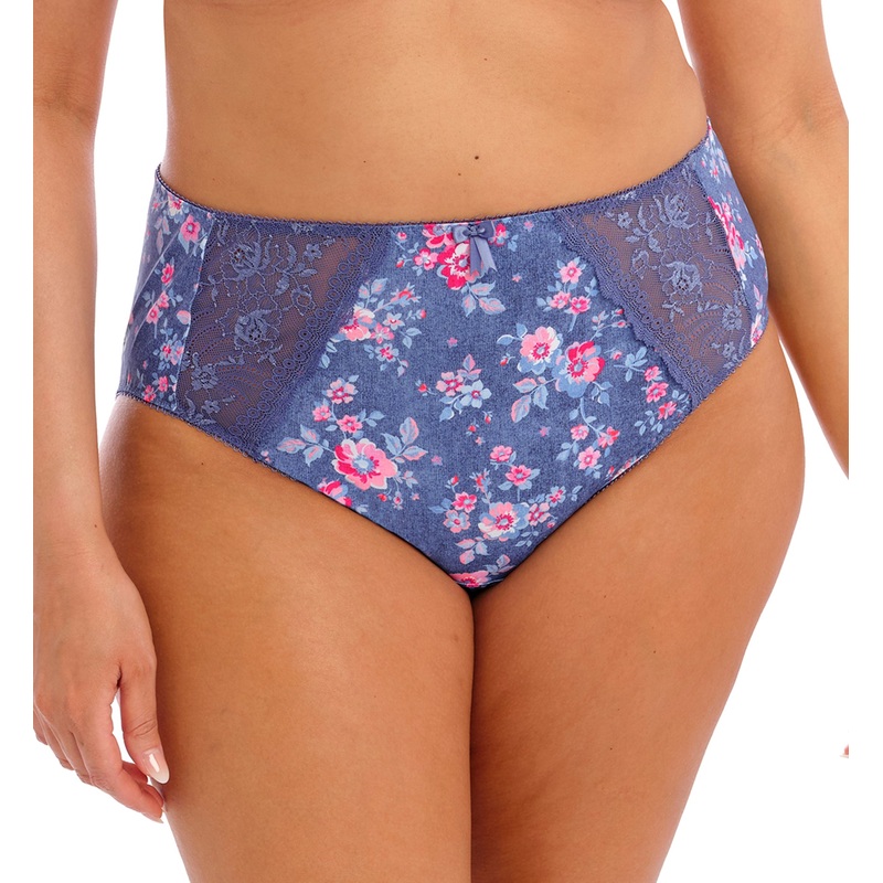 Elomi Morgan Stretch Lace Full Brief Panty (4116) – Denim Floral
