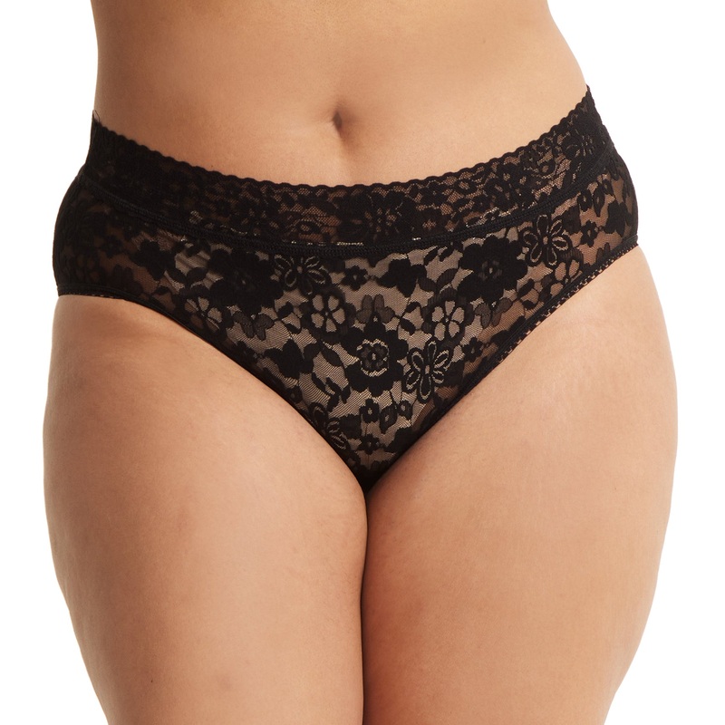 Hanky Panky Daily Lace French Brief PLUS (772461X) – Black