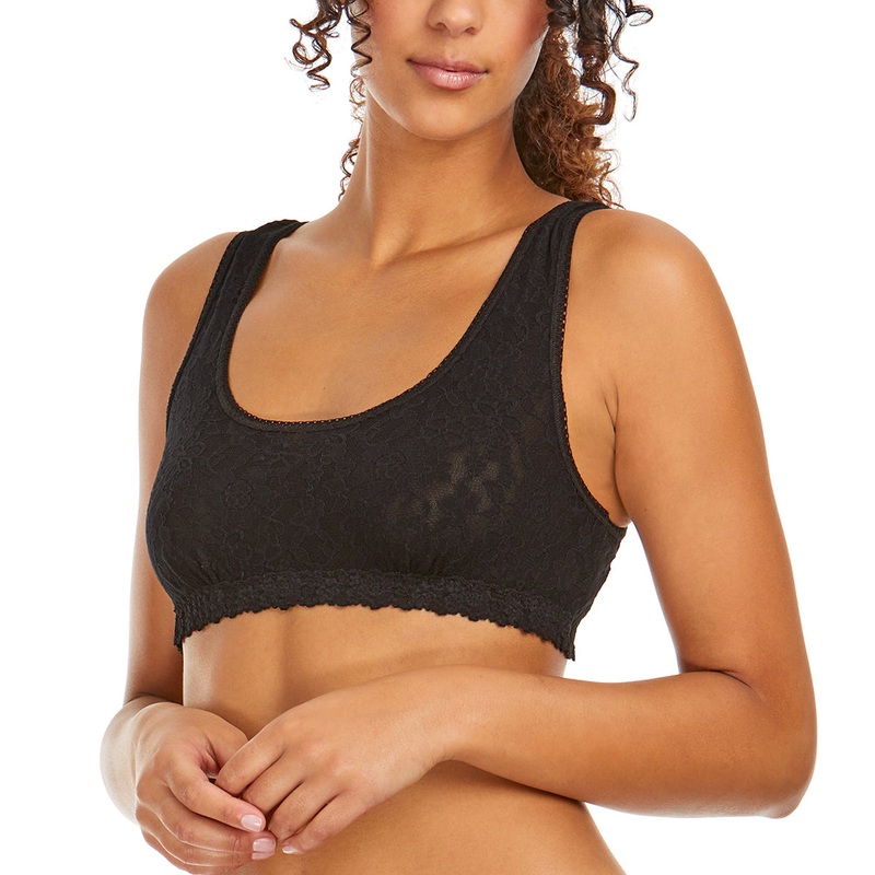 Hanky Panky Daily Lace Scoop Neck Lined Bralette (777991) – Black