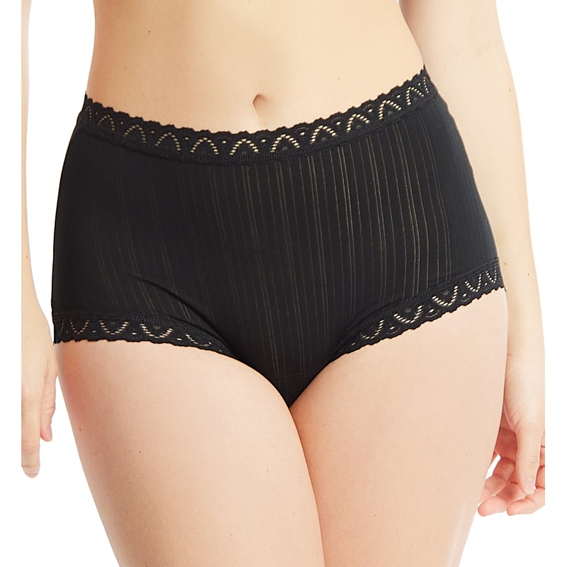 Hanky Panky MellowLuxe High Rise Boyshort (621282) – Black