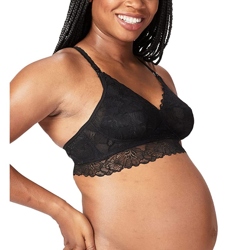 Cake Chantilly Nursing Lace Bralette (29-1045) – Black