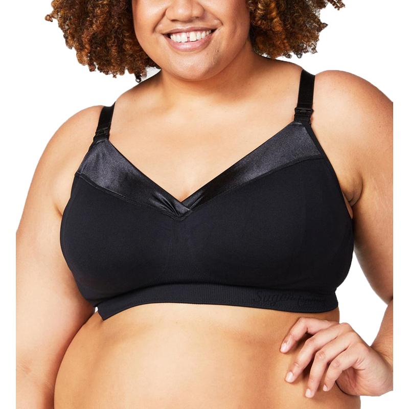 Cake Ribbon Candy Wire-free Nursing Bra (27-8017) – Black