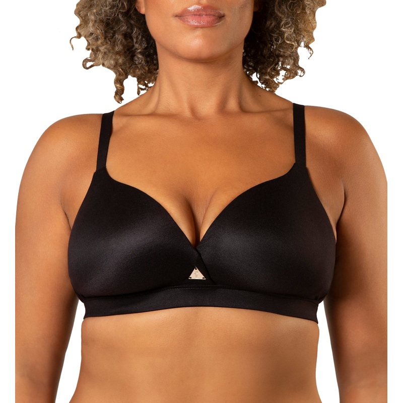 Freedom Molded Plunge Wireless Bra (FREEDOMBRA) – Black