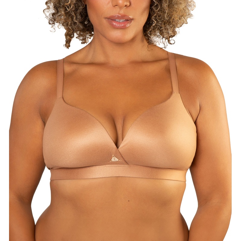Freedom Molded Plunge Wireless Bra (FREEDOMBRA) – Clay
