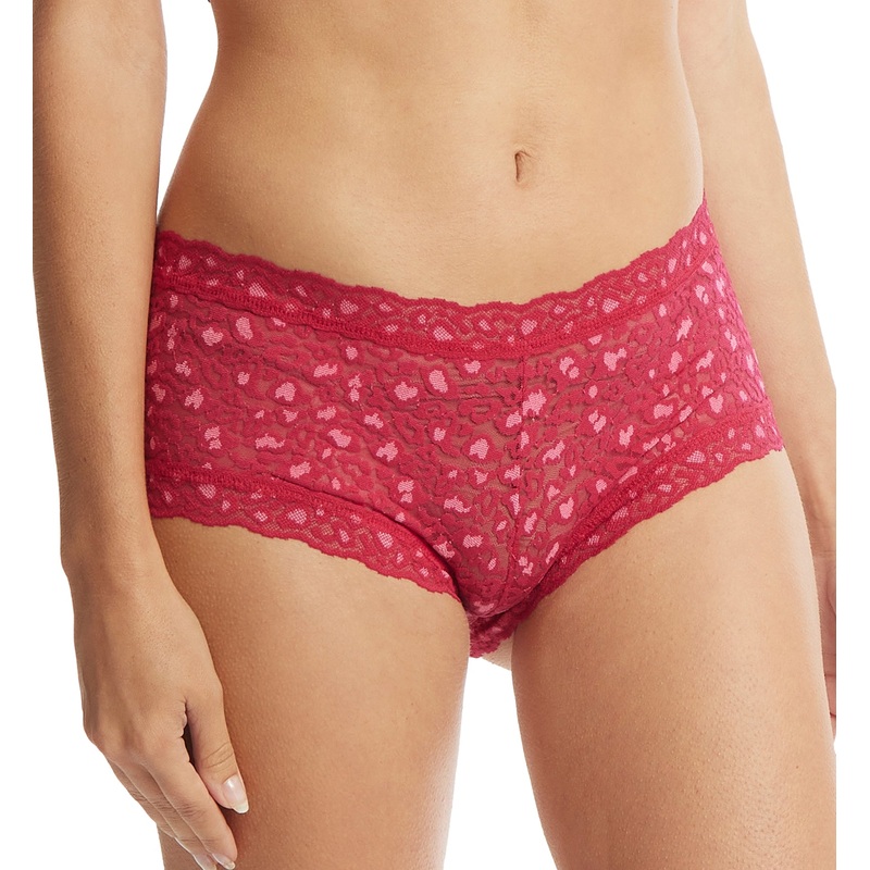 Hanky Panky Cross Dyed Leopard Boyshort (7J1201P) – Berry Sangria/Pink