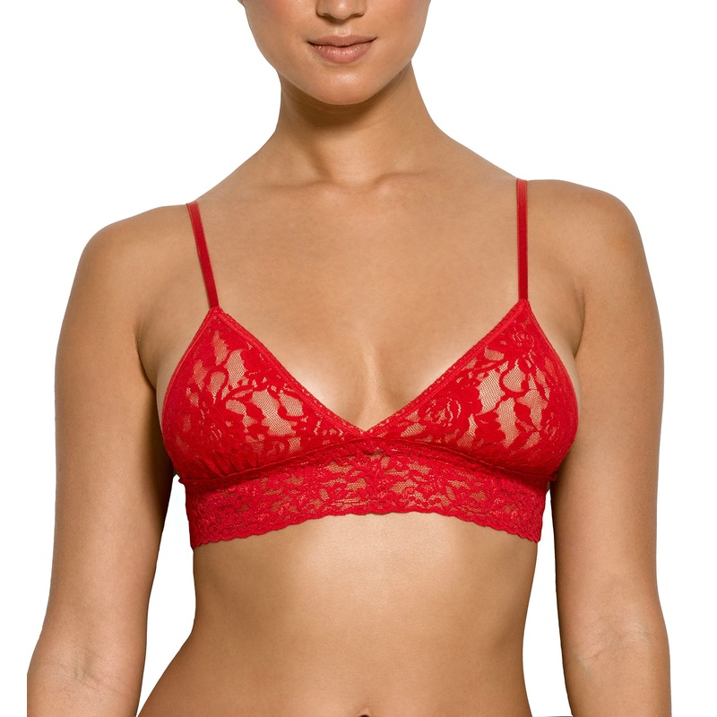 Hanky Panky Signature Lace Padded Triangle Bralette (487004) – Red