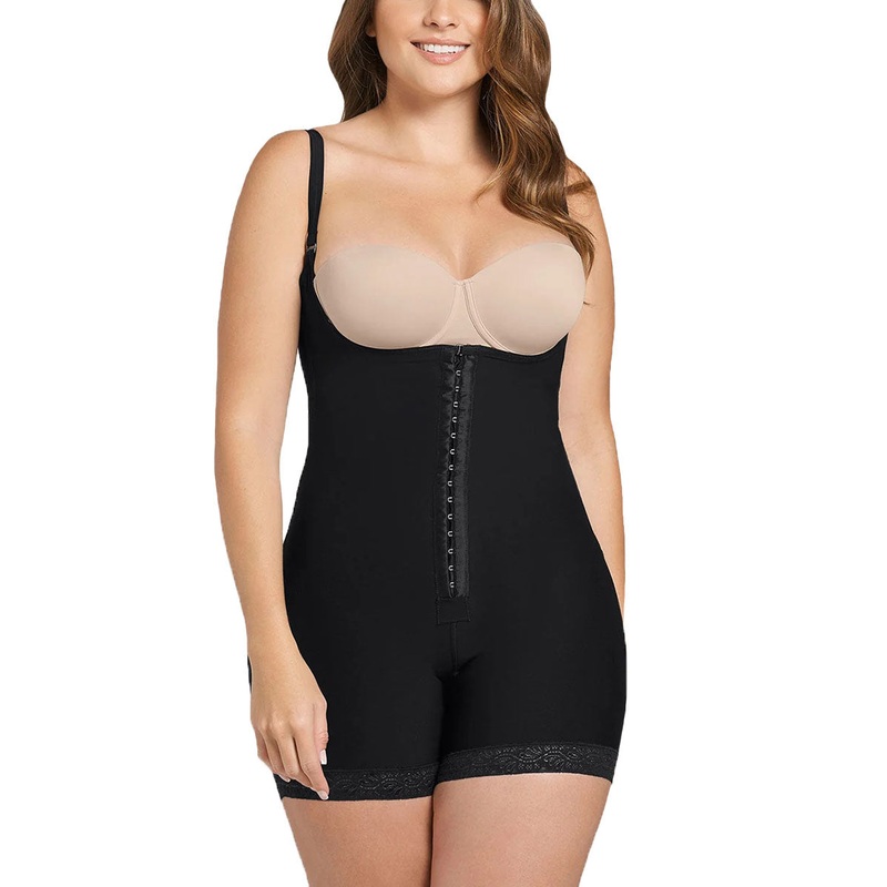 Leonisa Firm Compression Shaper with Boyshort Butt Lifter (018491) – Black