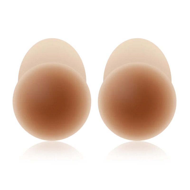 NOOD No-Show Extra Lift Adhesive Reusable Lifting Nipple Covers (4 inch) – Bronze / No. 7