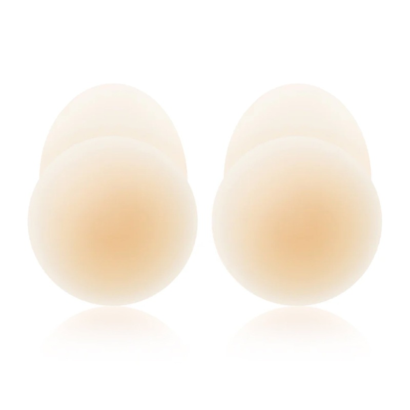 NOOD No-Show Extra Lift Adhesive Reusable Lifting Nipple Covers (4 inch) – Buff / No. 3