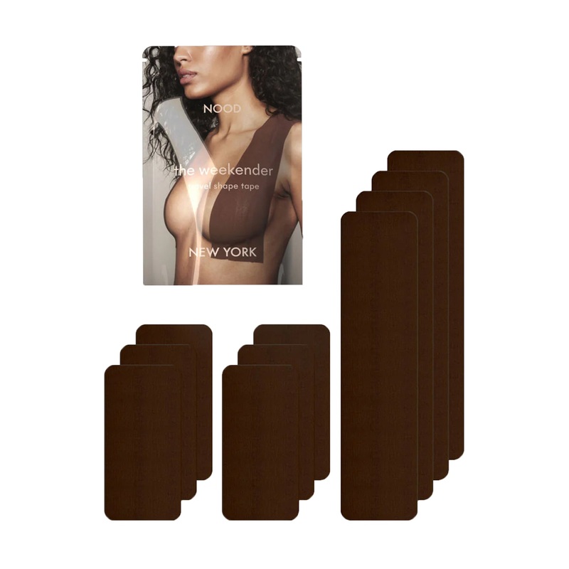 NOOD The Weekender Pre-Cut Travel Adhesive Breast Tape – Coffee / No. 9