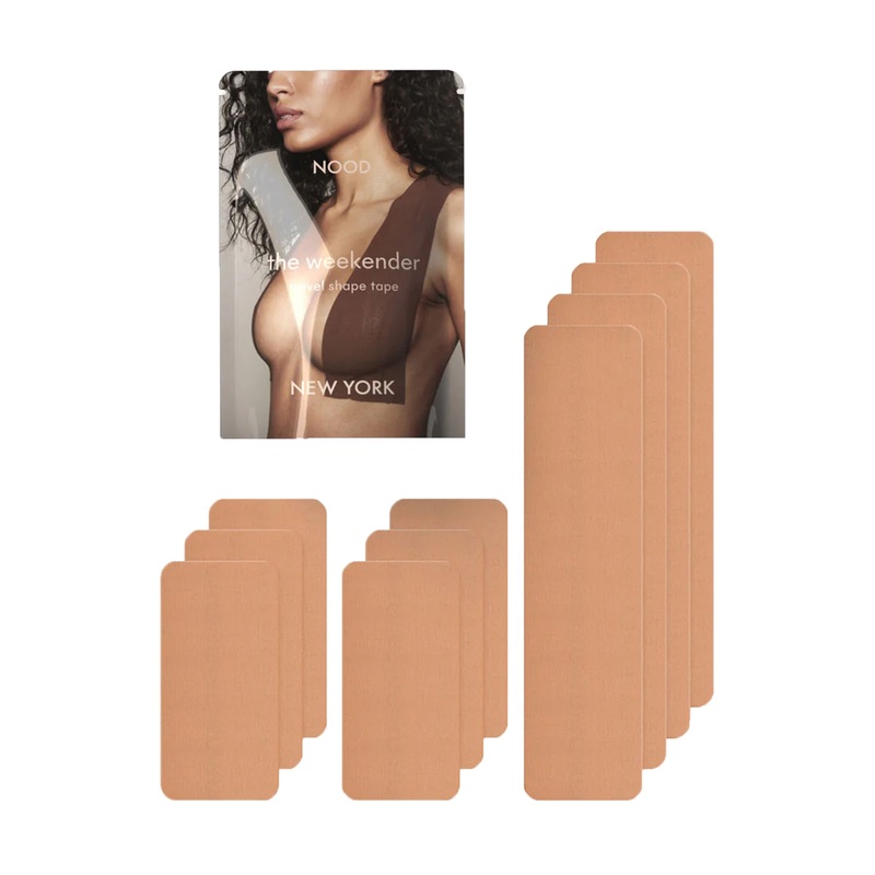 NOOD The Weekender Pre-Cut Travel Adhesive Breast Tape – Soft Tan / No. 5