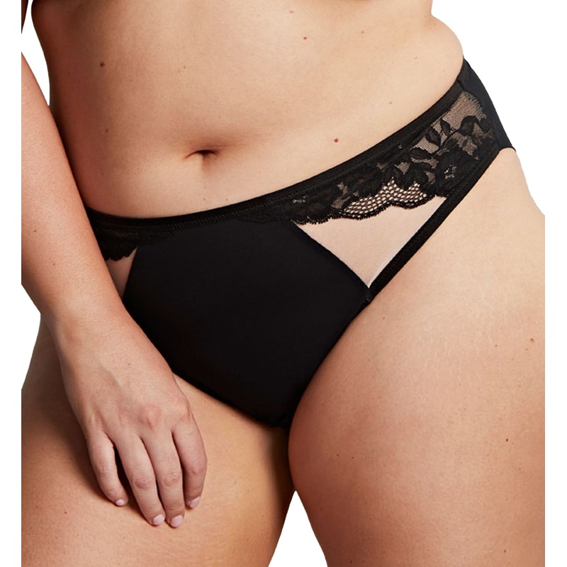 Sculptresse by Panache Josephine High Leg Brief (10852) – Black/Latte