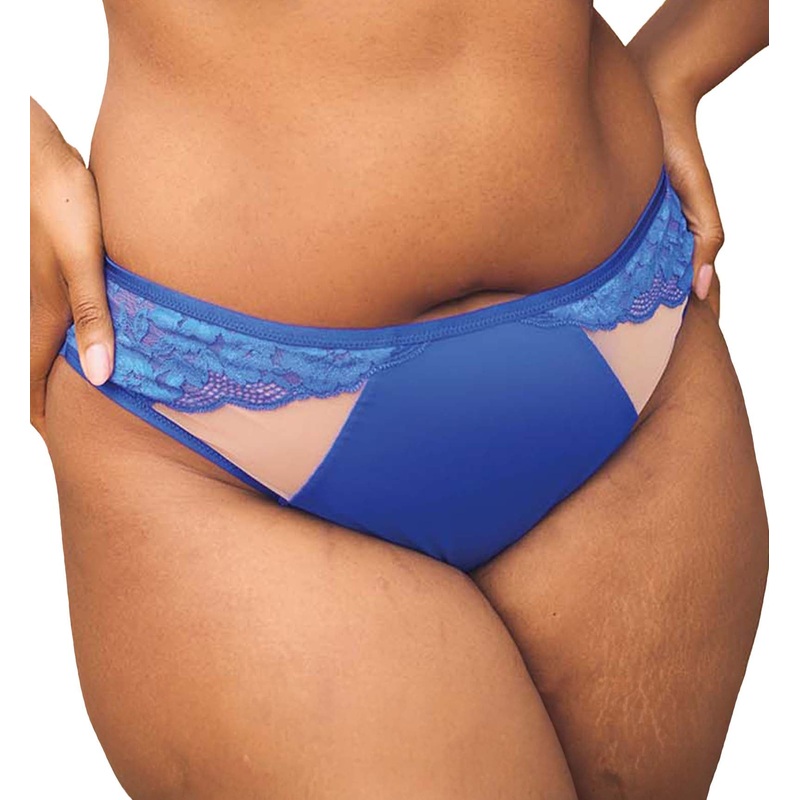 Sculptresse by Panache Josephine High Leg Brief (10852) – Cobalt/Latte