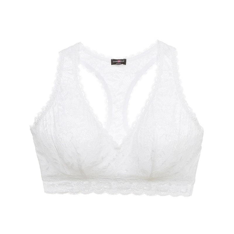Cosabella NSN Ultra CURVY Racie Racerback Bralette (NEVER1353) – White