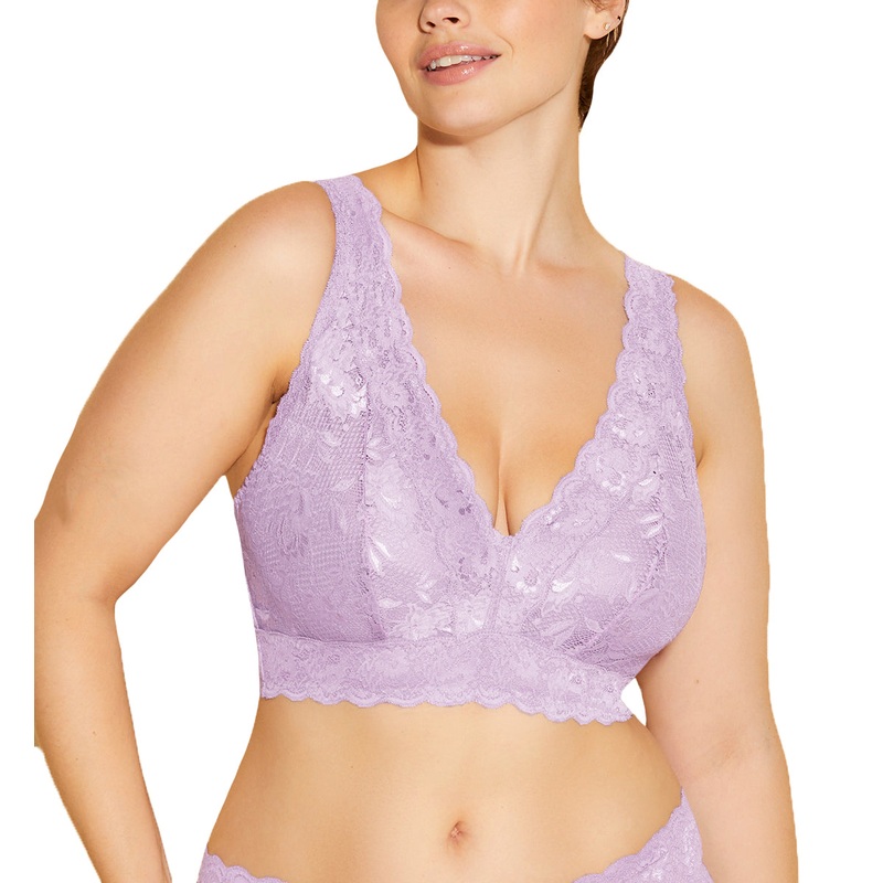Cosabella Never Say Never SUPER CURVY Plungie Longline Bralette (NEVER1389) – Icy Violet